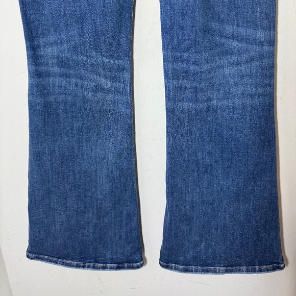 American Eagle Super High Rise Flare Jeans Women’s 12 Blue Next Level Stretch - Picture 6 of 9